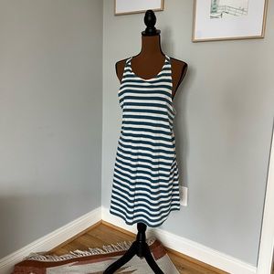 O’Neill Beach Dress Womens Size Large Blue and White Striped
